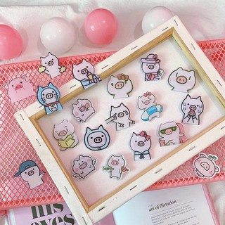 Huy Hiệu Cài Áo và Balo Hình Chú Heo Lợn Dễ Thương