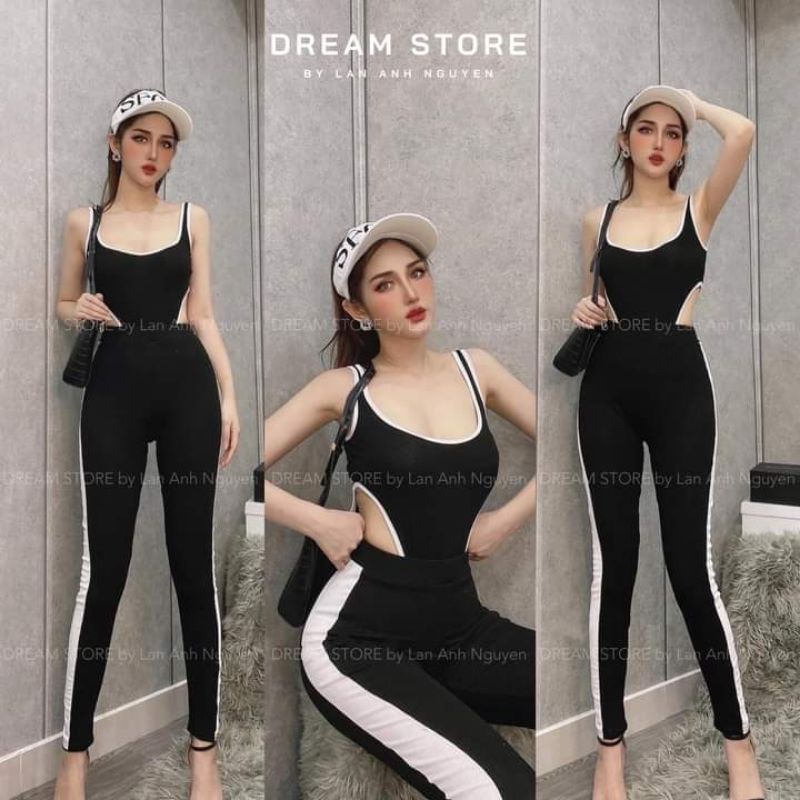 Jum ống ôm chạy viền hai dây