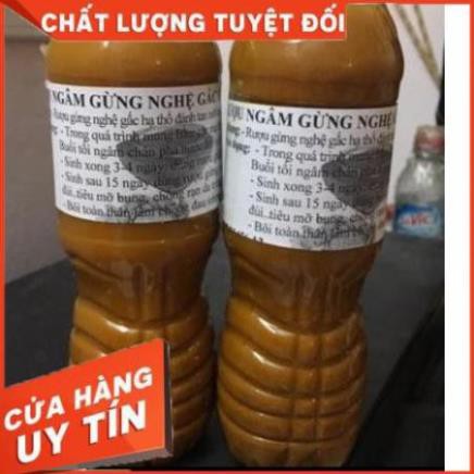 Cốt rượu nghệ gừng gấc hạ thổ cho phụ nữ sau sinh rạn da bụng mỡ bụng chườm trắng da