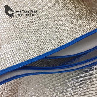 [ Dày 3.5ly - Viền xanh ] Chiếu ngủ trưa văn phòng cá nhân viền xanh dương