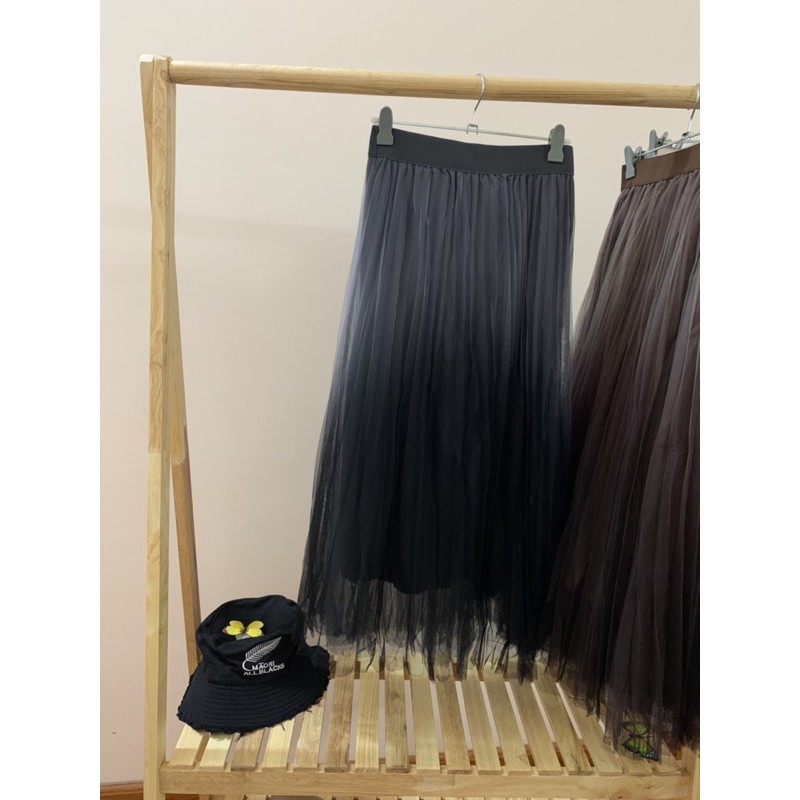 [Jamela Store] Chân váy xếp ly phối màu loang dáng dài | BigBuy360 - bigbuy360.vn