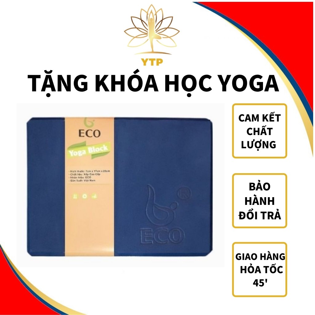 Gạch Tập Yoga Thương Hiệu ECO, Gạch 300g Không Lún, Đầm Tay S1GACH