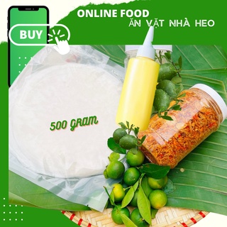 Combo 3 món bánh tráng ps 500g, ruốc hành phi 200g, tặng bơ