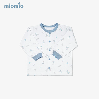 Áo sơ sinh nút giữa tay dài - Thỏ - miomio