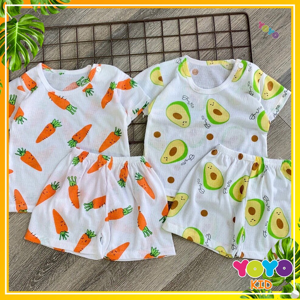 Bộ ba lỗ cho bé trai Vải Dệt Mềm, Thoáng Mát, YOYOKIDS Chính Hãng, size Từ 8 - 18kg