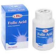 Folic Acid+ UBB - bổ sung Folic Acid cần thiết cho phụ nữ mang thai (Lọ 100 viên)