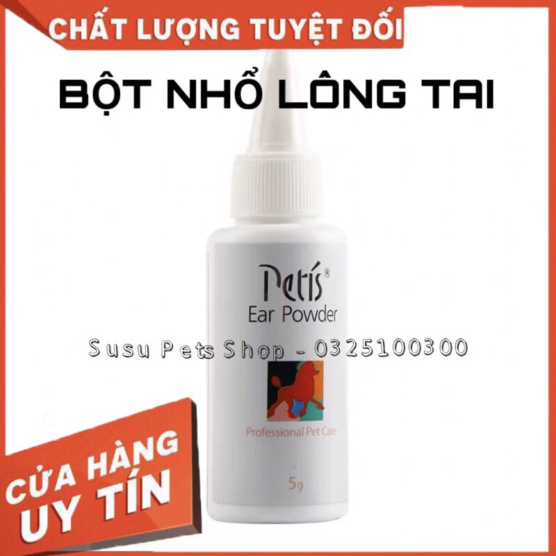 Bột nhổ lông tai cho chó mèo Petis