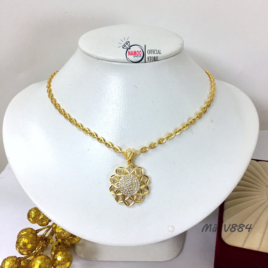 Dây Chuyền Nữ Mặ Hoa Lớn V884( Nhiều Mẫu Dây)