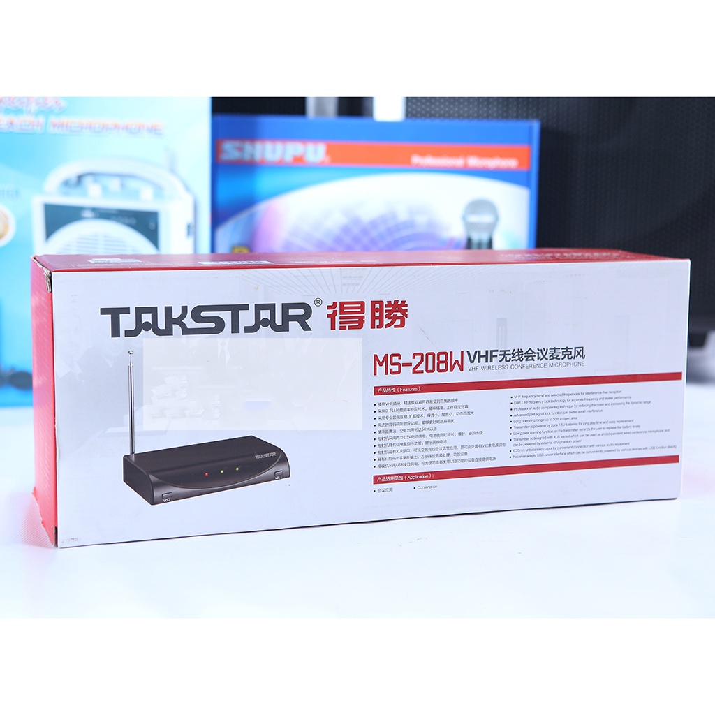 Mic Hội Nghị Không Dây Takstar MS-208W - Mic Cổ Ngỗng, Mic Hội Thảo Cao Cấp Chống Nhiễu Tối Đa , Hàng Chính Hãng