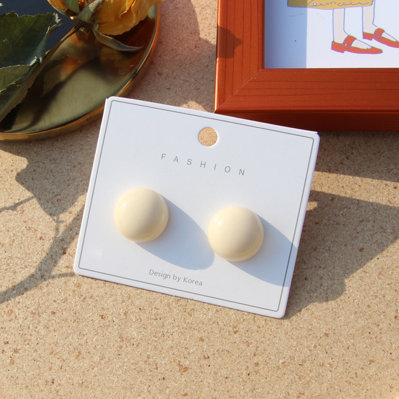 Khuyên Tai Kim Bạc S925 Thiết Kế Đơn Giản Dễ Phối Đồ Thời Trang Xuân Hè Cho Nữ