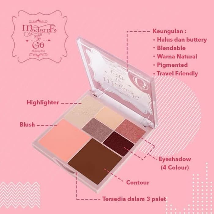 (hàng Mới Về) Bộ Mỹ Phẩm Trang Điểm Madame Gie Madame To Go | BigBuy360 - bigbuy360.vn