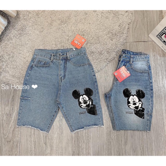 Quần jean ngố mickey Style ulzzang, mạc tami ( kèm video )