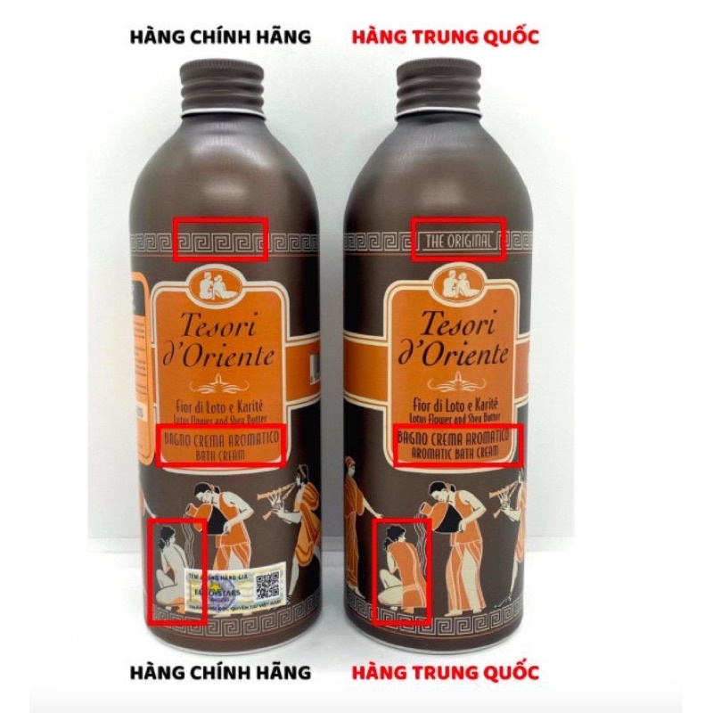 Sữa Tắm Xích Tesori Trắng Da, Hương Nước Hoa | Tesori D’Oriente Cao cấp Italia