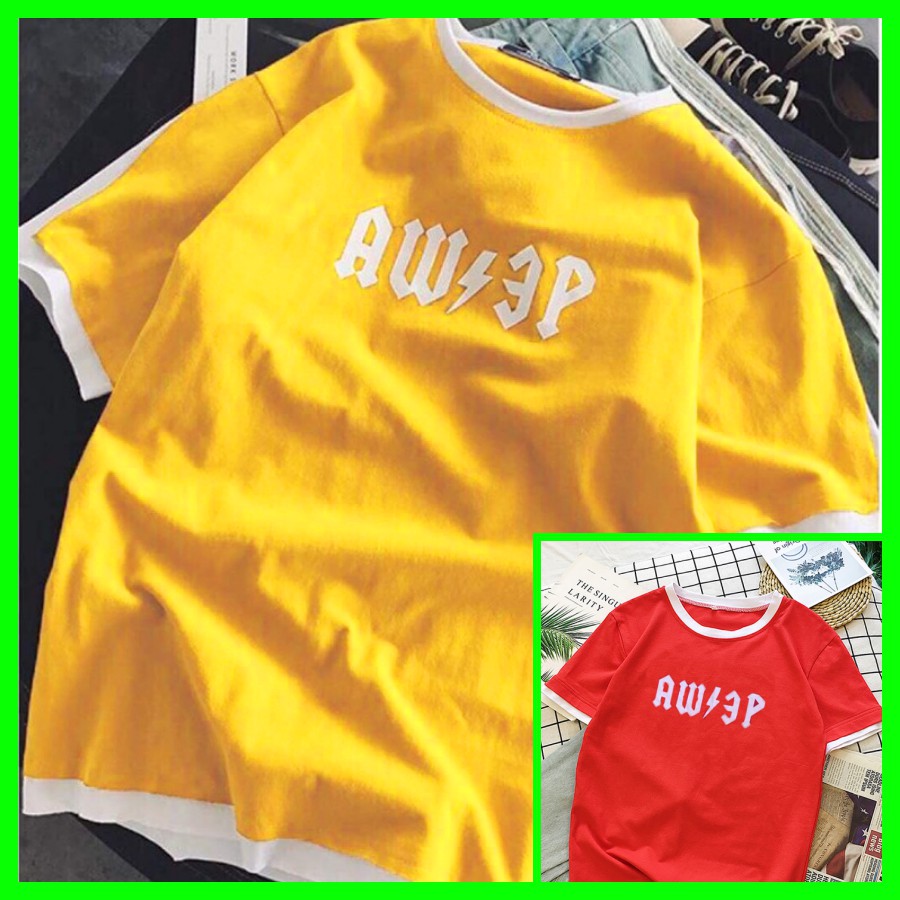 Áo Thun Nữ Viền Trắng AWEP Sợi Tre Tổng Hợp SP05 hot