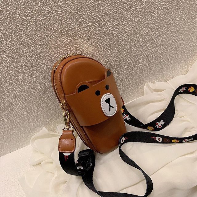 Túi đeo chéo Gấu Brown/Thỏ Cony/Vịt Sally đựng vừa XS Max