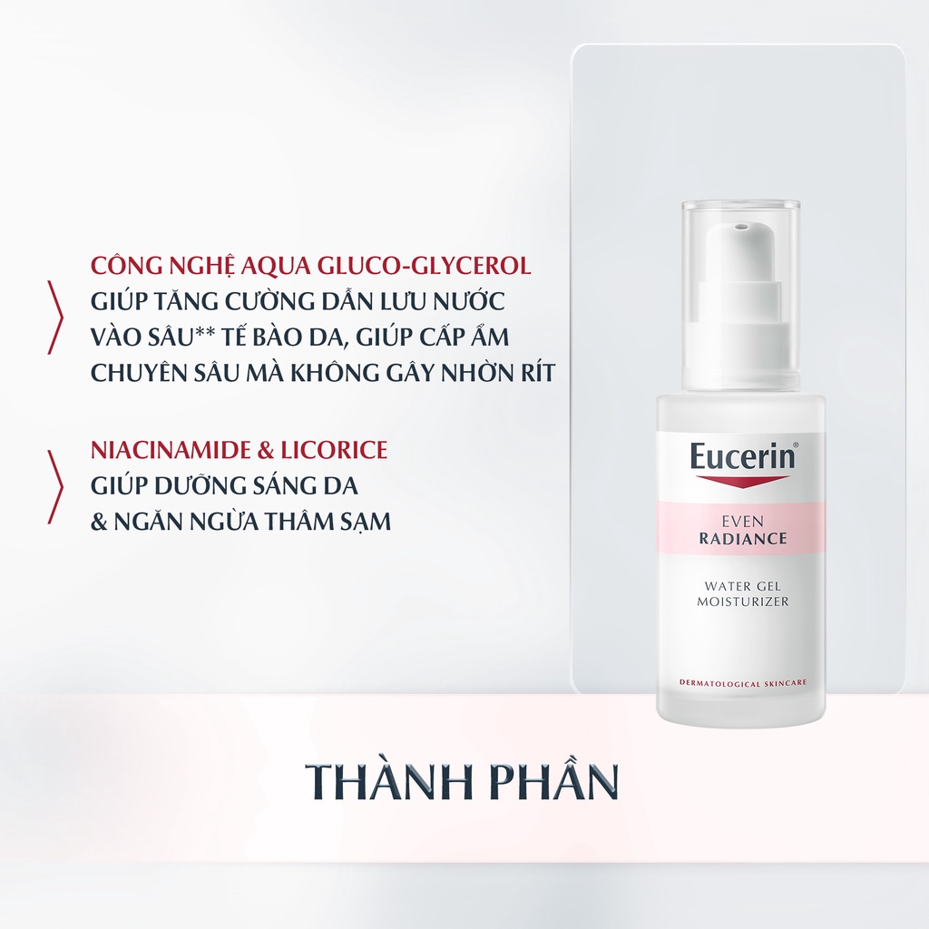 Gel cấp ẩm và dưỡng sáng da Eucerin Even Radiance Water Gel Moisturizer 50ml - 98365