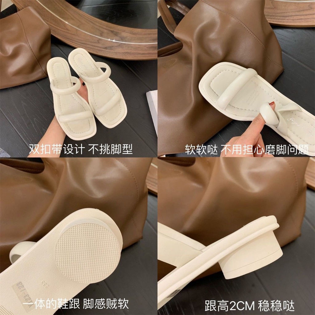 Dép Sandal Đế Dày Phong Cách Hàn Quốc Thời Trang Mùa Hè Xinh Xắn Cho Nữ