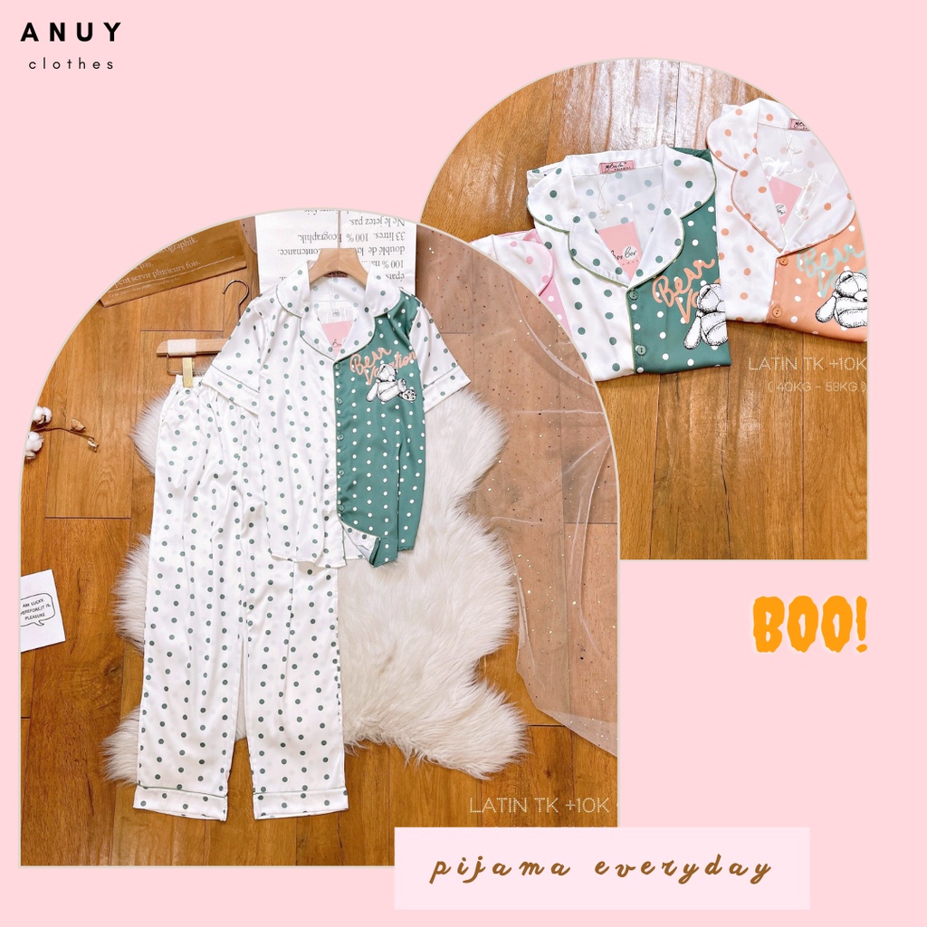 Đồ bộ, đồ ngủ, đồ mặc nhà lụa latin Boo Boo