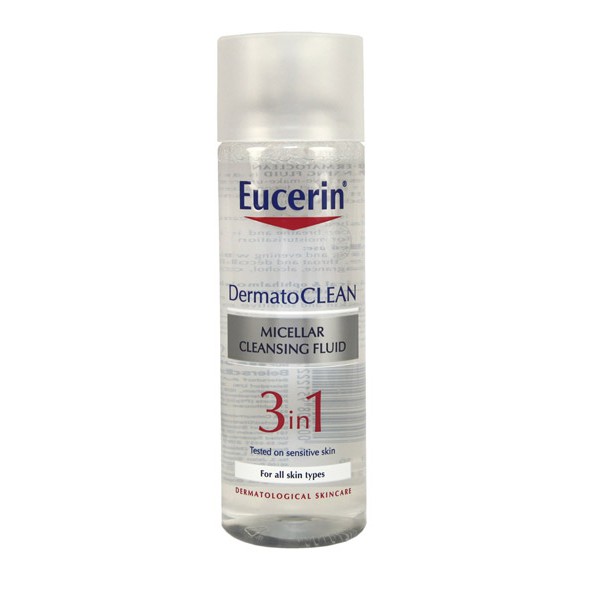 Nước Tẩy Trang Dịu Nhẹ Cho Da Nhạy Cảm Eucerin Dermato Clean Micellar Cleansing Fluid 3 In 1