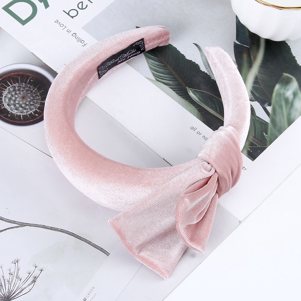 Băng đô nhung thắt nơ phong cách Hàn Quốc xinh xắn dành cho nữ