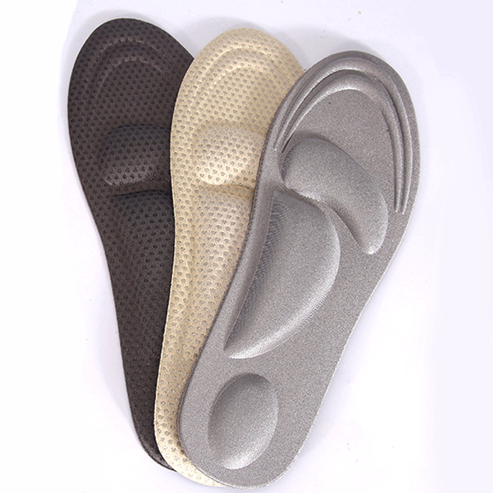 Miếng lót giày đế bằng massage 4D hỗ trợ chỉnh hình chân cho nam nữ