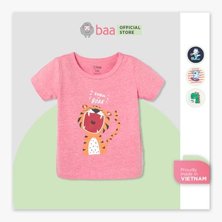 Áo thun ngắn tay cho bé BAA BABY in họa tiết unisex cho trẻ từ 1-7 tuổi - BT-AT02N