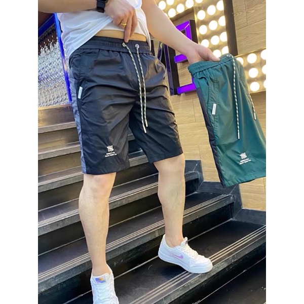 Quần Thun Short Thêu Logo-Co giãn 4 chiều