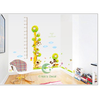 Decal dán tường Cây đo chiều cao cho bé