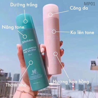 XỊT CHỐNG NẮNG MẶT VÀ TOÀN THÂN JM SOLUTION 180ml (Én Spa)