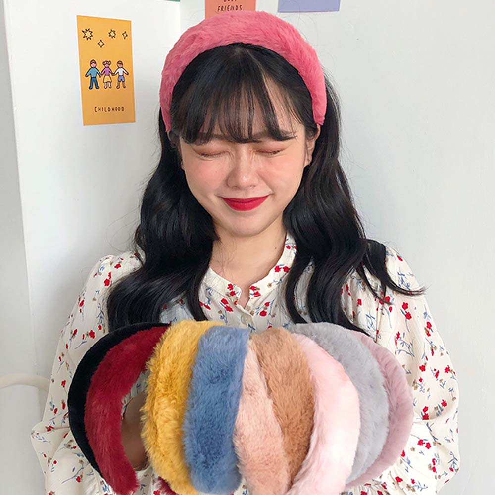 Băng Đô Lông Thỏ Xinh Xắn Dành Cho Nữ