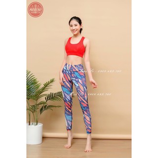 [HÀNG CAO CẤP] QUẦN TẬP HOẠ TIẾT 3D YOGA GYM NỮ HK294 MISS SÒ