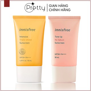 Kem chống nắng Innisfree 50ml, chống tia UV, hạn chế sạm da cháy nắng, mỹ phẩm nhập khẩu chính hãng Hàn Quốc