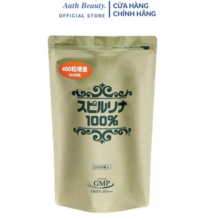 Tảo xoắn túi spirulina 2400 viên, tảo xoắn spirulina Nhật Bản dạng túi