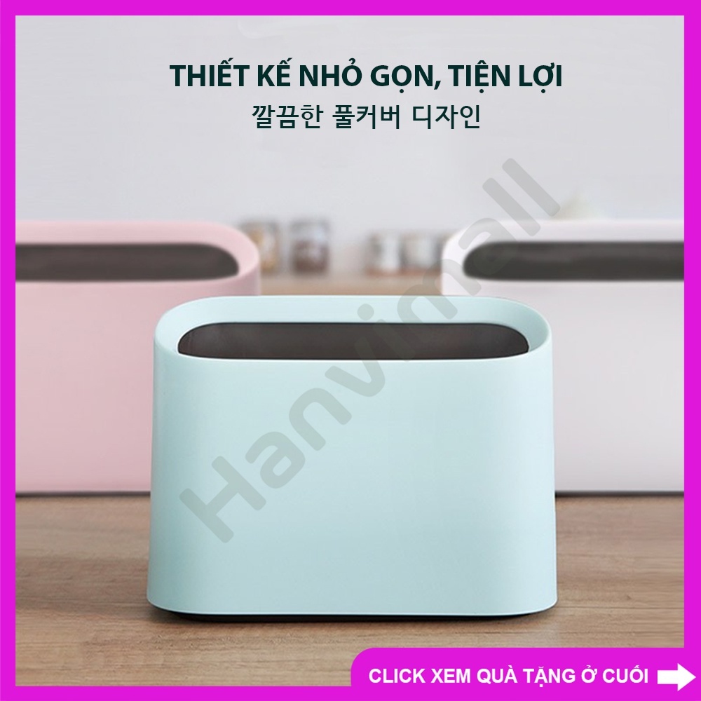 Hộp/thùng nhựa mini để bàn tiết kiệm diện tích, sử dụng được nhiều mục đích