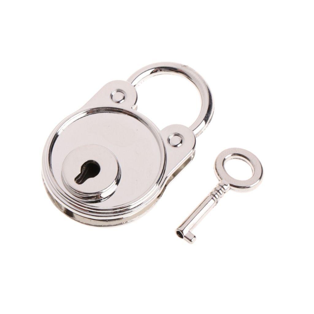 Ổ Khóa Mini Kèm 1 Chìa Khóa Nhỏ Phong Cách Cổ Điển