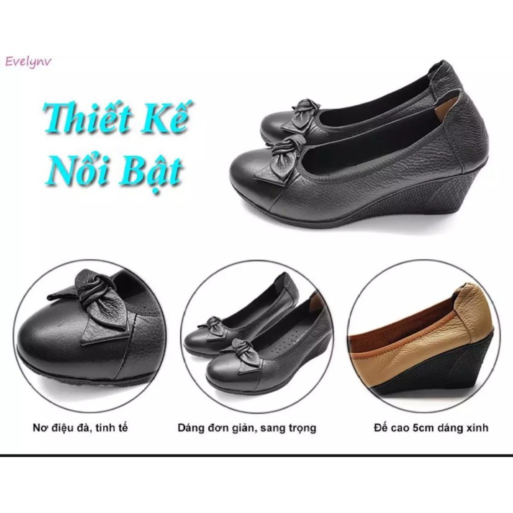 Giày Cao Gót 5cm Nữ Siêu Mềm Đế Xuồng Dáng Đẹp