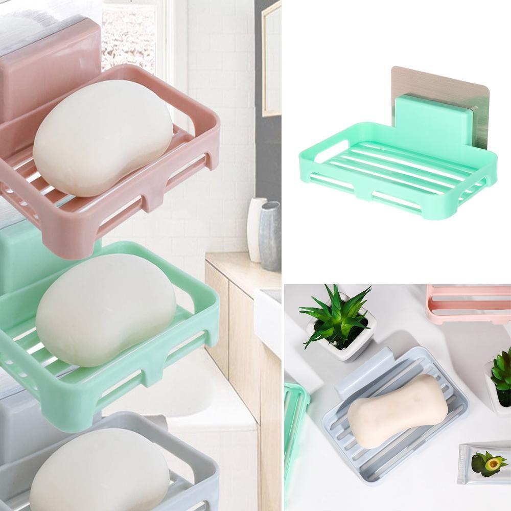 Giá Đỡ Xà Phòng Gắn Tường Thiết Kế Thoát Nước Tiện Dụng Cho Nhà Bếp / Nhà Tắm