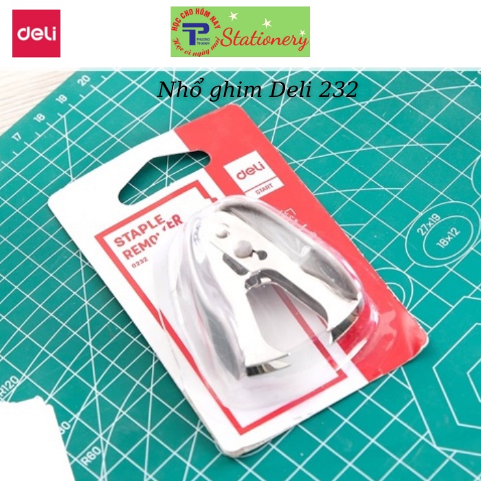 Nhổ ghim 10# Deli 24/6 26/6, Đen, xanh, xám - 1 cái E0232