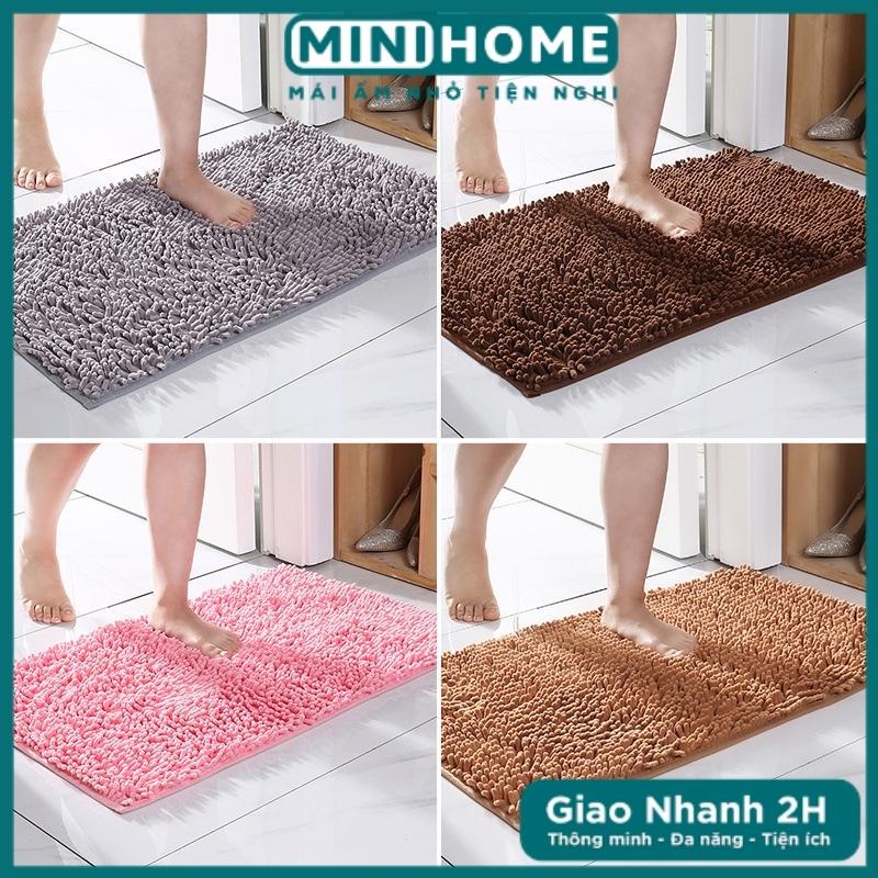 Thảm Chùi Chân Vải Đinh Mềm, Thảm Chùi Chân Hút Nước Cửa Nhà Tắm Hiện Đại (Giao Màu Ngẫu Nhiên)