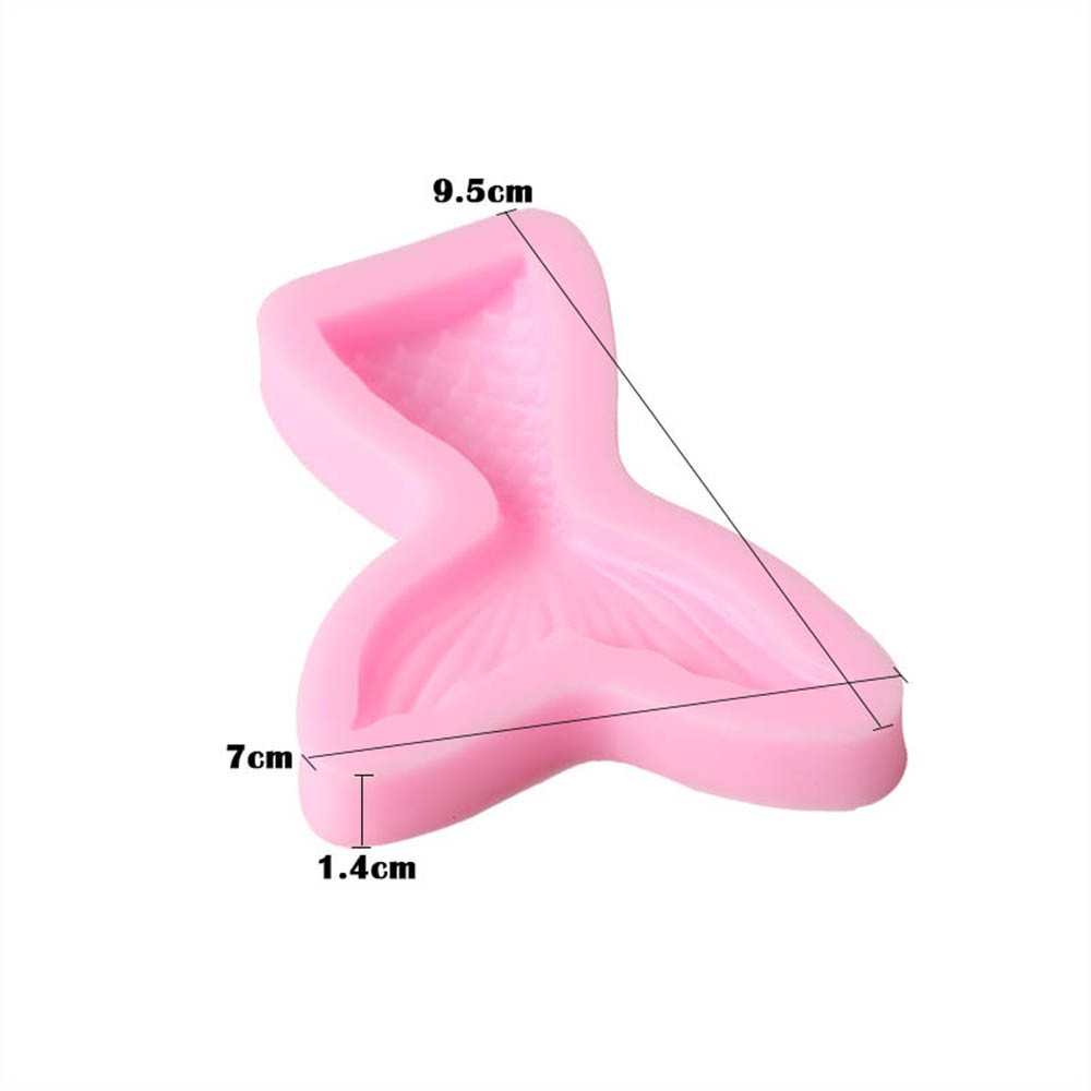 Khuôn silicone tạo hình đuôi cá tự làm fondant bánh đa năng