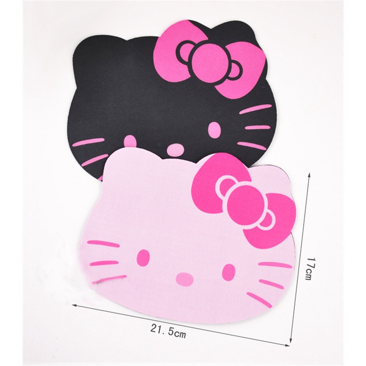 Miếng Lót Chuột Bằng silicone Mềm Hình Hello KITTY Cho Nữ/Máy Tính/Game/Văn Phòng