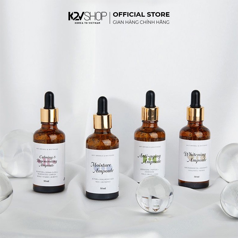 Tinh Chất Dưỡng Ẩm Làm Sáng Da JOA Whitening, Moisture and Eye Ampoule 50ml - K2V Shop