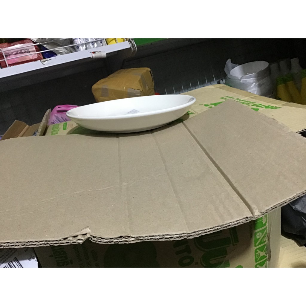 Dĩa sứ  trắng kích thước 8 inch
