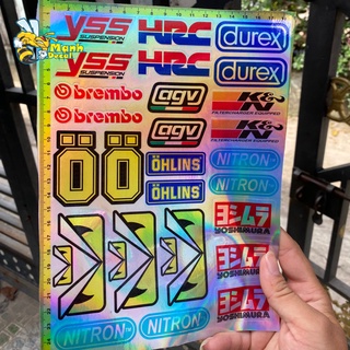 Combo tem dán trang trí xe máy Crom 7 màu giá rẻ