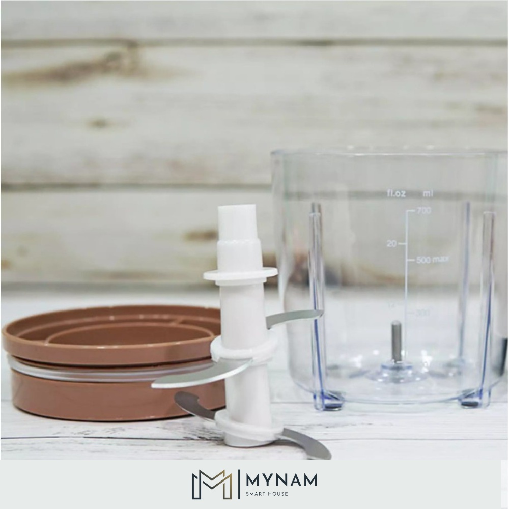 Máy xay MYNAM đa năng 750ml 350W, xay thịt cá đồ ăn dặm cho bé thực phẩm tháo rời có thể mang đi