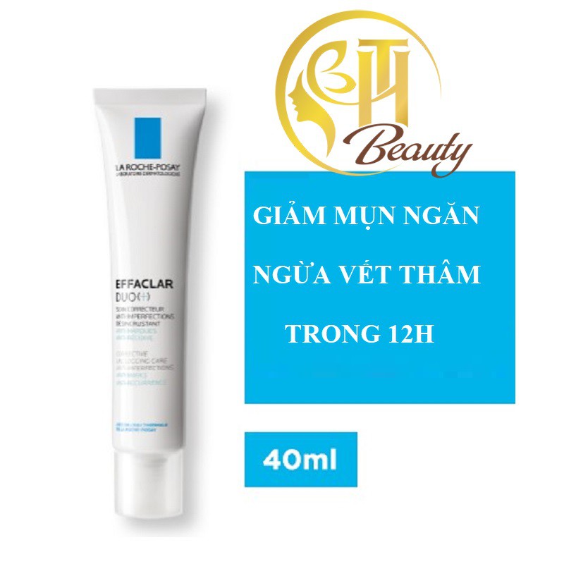 Kem Dưỡng Giảm Mụn, Ngừa Thâm, Thông Thoáng Lỗ Chân Lông La Roche-Posay Effaclar Duo+ 40ml