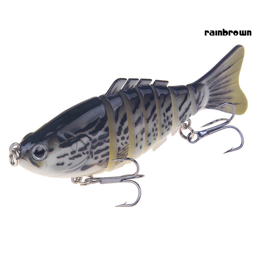 10cm Multi Jointed Fishing Artificial Lifelike Lure Wobbler Swim Bait Tackle /RXHW/