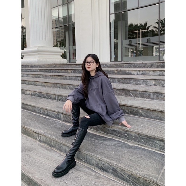 EB Basic Hoodie / Phomaisayshi - Áo nỉ PCG nhập Hàn mịn không dày | BigBuy360 - bigbuy360.vn