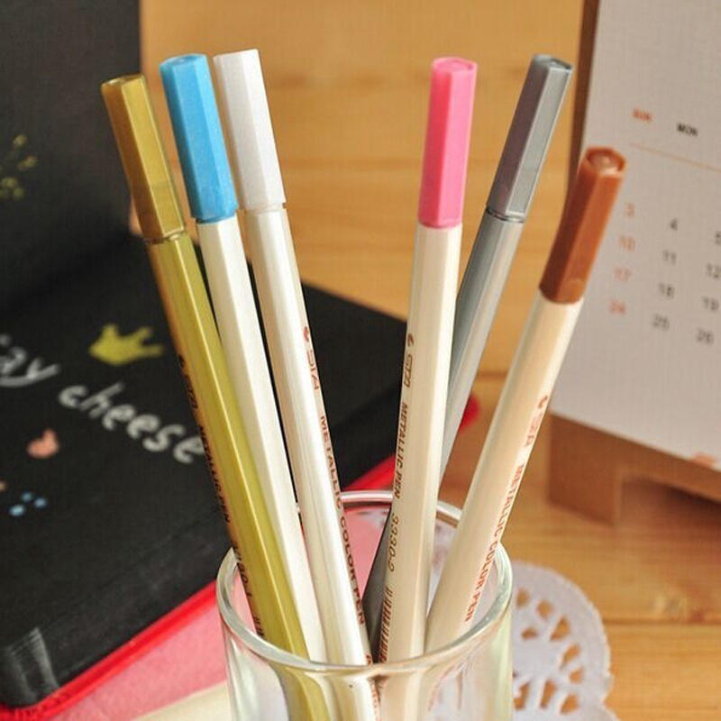 Bút màu ánh kim 10 màu tuỳ chọn dùng làm tập ảnh/ đồ thủ công DIY