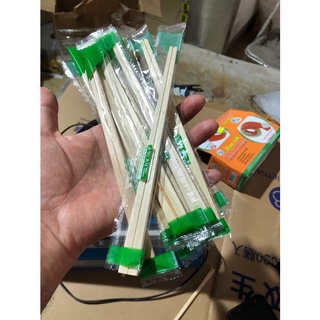 100 đôi đũa gỗ bọc màng opp